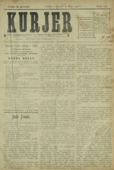 Kurjer / redaktor i wydawca Stanisław Korczak. - R. 3, nr 115 (21 maja 1908)