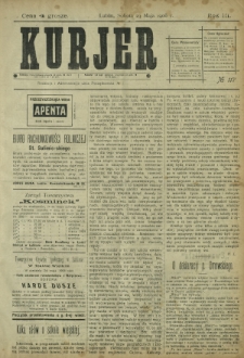 Kurjer / redaktor i wydawca Stanisław Korczak. - R. 3, nr 117 (23 maja 1908)