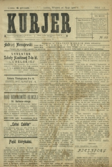 Kurjer / redaktor i wydawca Stanisław Korczak. - R. 3, nr 119 (26 maja 1908)