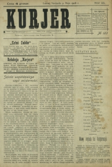 Kurjer / redaktor i wydawca Stanisław Korczak. - R. 3, nr 123 (31 maja 1908)
