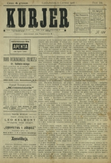 Kurjer / redaktor i wydawca Stanisław Korczak. - R. 3, nr 128 (6 czerwca 1908)