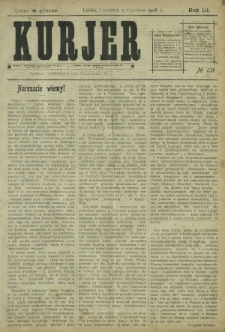 Kurjer / redaktor i wydawca Stanisław Korczak. - R. 3, nr 131 (11 czaerwca 1908)