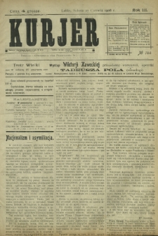 Kurjer / redaktor i wydawca Stanisław Korczak. - R. 3, nr 144 (27 czerwca 1908)