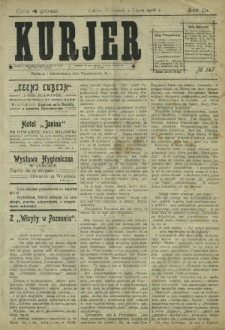 Kurjer / redaktor i wydawca Stanisław Korczak. - R. 3, nr 147 (2 lipca 1908)