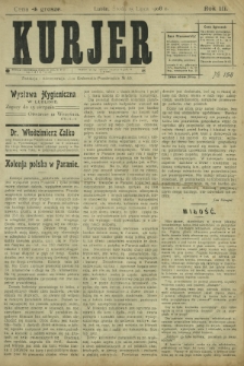 Kurjer / redaktor i wydawca Stanisław Korczak. - R. 3, nr 158 (15 lipca 1908)
