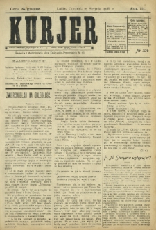 Kurjer / redaktor i wydawca Stanisław Korczak. - R. 3, nr 194 (27 sierpnia 1908)
