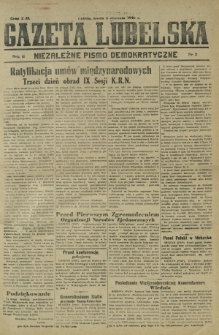 Gazeta Lubelska : niezależne pismo demokratyczne. R. 2, nr 2 (2 stycznia 1946)