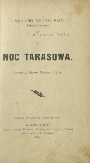 Noc tarasowa : powieść z dziejów Ukrainy 1624 r.