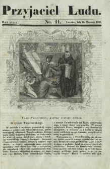 Przyjaciel Ludu : czyli tygodnik potrzebnych i pożytecznych wiadomości. R. 5, No 11 (15 września 1838)