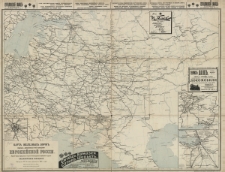 Karta železnych dorog vodnych i šossejnych putej soobŝenija Evropejskoj Rossii
