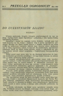 Przegląd Ogrodniczy : organ Małopolskiego Tow. Ogrodniczego we Lwowie R. 8, Nr 9 (1925)