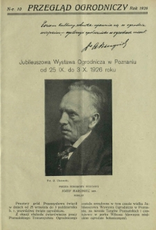 Przegląd Ogrodniczy : organ Małopolskiego Tow. Ogrodniczego we Lwowie R. 9, Nr 10 (1926)