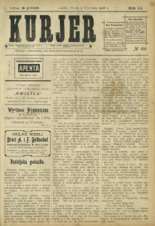 Kurjer / redaktor i wydawca Stanisław Korczak. - R. 3, nr 199 (2 września 1908)