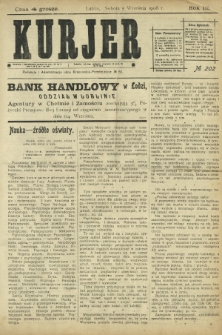 Kurjer / redaktor i wydawca Stanisław Korczak. - R. 3, nr 202 (5 września 1908)