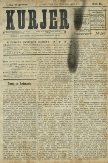 Kurjer / redaktor i wydawca Stanisław Korczak. - R. 3, nr 206 (11 września 1908)