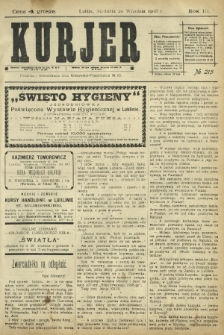 Kurjer / redaktor i wydawca Stanisław Korczak. - R. 3, nr 215 (20 września 1908)