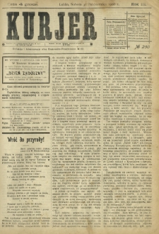 Kurjer / redaktor i wydawca Stanisław Korczak. - R. 3, nr 250 (31 października 1908)