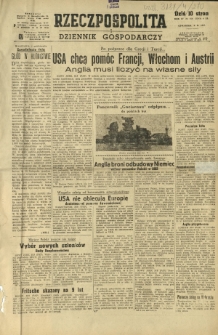 Rzeczpospolita i Dziennik Gospodarczy. R. 4, nr 270 (2 października 1947)