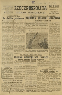 Rzeczpospolita i Dziennik Gospodarczy. R. 4, nr 273 (5 października 1947)