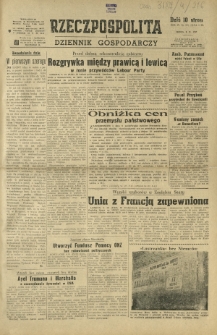 Rzeczpospolita i Dziennik Gospodarczy. R. 4, nr 276 (8 października 1947)
