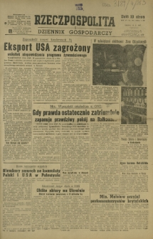 Rzeczpospolita i Dziennik Gospodarczy. R. 4, nr 283 (15 października 1947)