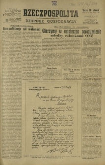 Rzeczpospolita i Dziennik Gospodarczy. R. 4, nr 284 (16 października 1947)