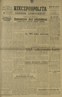 Rzeczpospolita i Dziennik Gospodarczy. R. 4, nr 288 (20 października 1947)