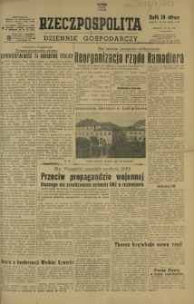Rzeczpospolita i Dziennik Gospodarczy. R. 4, nr 293 (25 października 1947)