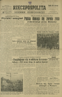 Rzeczpospolita i Dziennik Gospodarczy. R. 4, nr 295 (27 października 1947)