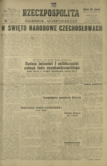 Rzeczpospolita i Dziennik Gospodarczy. R. 4, nr 297 (29 października 1947)