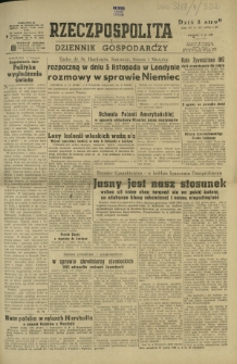 Rzeczpospolita i Dziennik Gospodarczy. R. 4, nr 302 (4 listopada 1947)