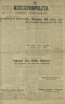 Rzeczpospolita i Dziennik Gospodarczy. R. 4, nr 311 (13 listopada 1947)