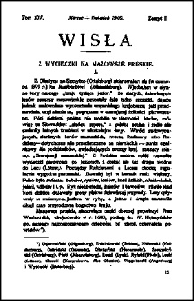 Wisła : miesięcznik gieograficzno-etnograficzny T. 14, z. 2 (marz./kwiec. 1900)