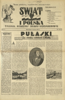 Świat i Polska : tygodnik poświęcony sprawom międzynarodowym R. 2, Nr 10 (1947)