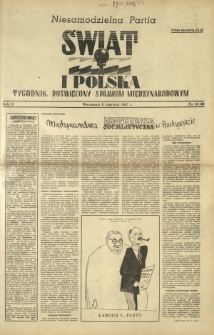 Świat i Polska : tygodnik poświęcony sprawom międzynarodowym R. 2, Nr 23 (1947)