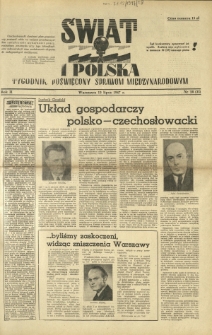 Świat i Polska : tygodnik poświęcony sprawom międzynarodowym R. 2, Nr 28 (1947)