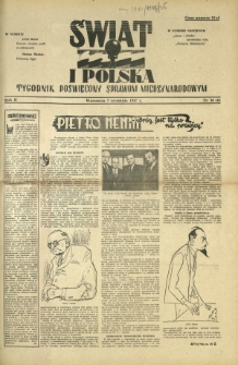 Świat i Polska : tygodnik poświęcony sprawom międzynarodowym R. 2, Nr 36 (1947)