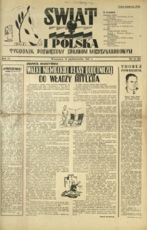 Świat i Polska : tygodnik poświęcony sprawom międzynarodowym R. 2, Nr 42 (1947)