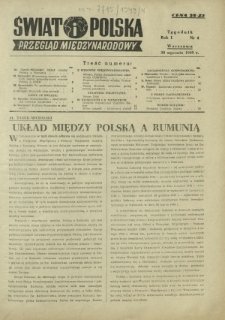 Świat i Polska : przegląd międzynarodowy R. 1, Nr 4 (30 stycz. 1949)