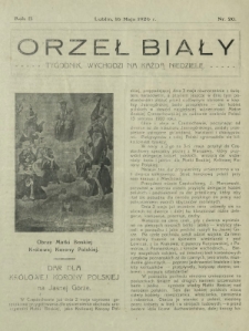 Orzeł Biały : tygodnik, wychodzi na każdą niedzielę. - R. 2, nr 20 (16 maja 1926)
