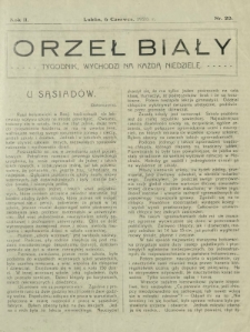 Orzeł Biały : tygodnik, wychodzi na każdą niedzielę. - R. 2, nr 23 (6 czerwca 1926)