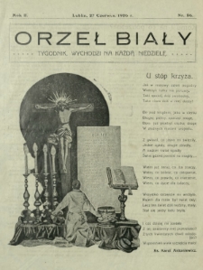 Orzeł Biały : tygodnik, wychodzi na każdą niedzielę. - R. 2, nr 26 (27 czerwca 1926)