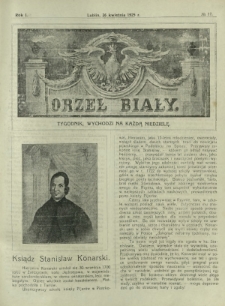 Orzeł Biały : tygodnik, wychodzi na każdą niedzielę. - R. 1, nr 17 (26 kwietnia 1925)