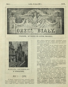 Orzeł Biały : tygodnik, wychodzi na każdą niedzielę. - R. 1, nr 29 (19 lipca 1925)