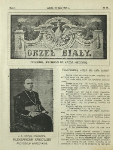 Orzeł Biały : tygodnik, wychodzi na każdą niedzielę. - R. 1, nr 30 (26 lipca 1925)