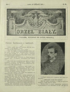 Orzeł Biały : tygodnik, wychodzi na każdą niedzielę. - R. 1, nr 48 (29 listopada 1925)
