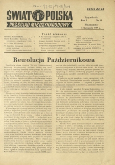 Świat i Polska : przegląd międzynarodowy R. 1, Nr 41 (6 list. 1949)