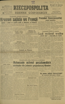 Rzeczpospolita i Dziennik Gospodarczy. R. 4, nr 335 (7 grudnia 1947)