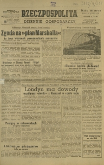 Rzeczpospolita i Dziennik Gospodarczy. R. 4, nr 348 (21 grudnia 1947)