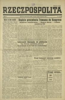 Rzeczpospolita. R. 3, nr 23=518 (24 stycznia 1946)